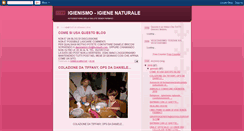 Desktop Screenshot of igienismo-igienenaturale.blogspot.com