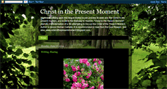 Desktop Screenshot of christinthepresentmoment.blogspot.com