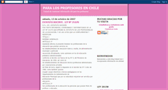 Desktop Screenshot of profesoresenchile.blogspot.com