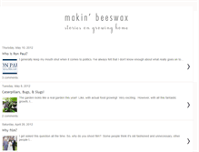 Tablet Screenshot of makinbeeswax.blogspot.com