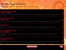 Tablet Screenshot of cellphone-ringback-tones.blogspot.com