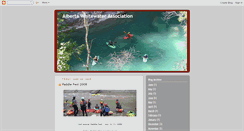 Desktop Screenshot of albertawhitewater.blogspot.com