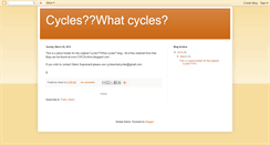 Desktop Screenshot of cycleswhatcycles.blogspot.com