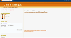 Desktop Screenshot of d-elealalengua.blogspot.com