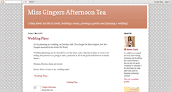 Desktop Screenshot of missgingersafternoontea.blogspot.com