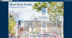 Desktop Screenshot of aboutholyfamily.blogspot.com