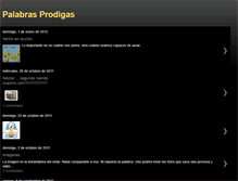 Tablet Screenshot of palabrasprodigas.blogspot.com