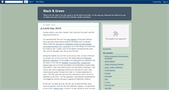 Desktop Screenshot of blackgreenenvironment.blogspot.com