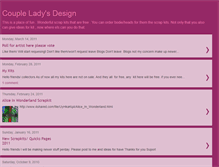 Tablet Screenshot of coupleladydesign.blogspot.com