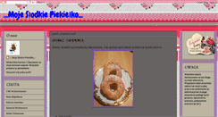 Desktop Screenshot of mojeslodkiepiekielko.blogspot.com