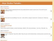 Tablet Screenshot of mojeslodkiepiekielko.blogspot.com