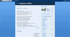 Desktop Screenshot of analectsofblue.blogspot.com