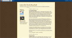 Desktop Screenshot of lakevillenorthbaseball.blogspot.com