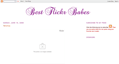 Desktop Screenshot of best-flickrbabes.blogspot.com