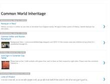 Tablet Screenshot of commonworldinheritage.blogspot.com