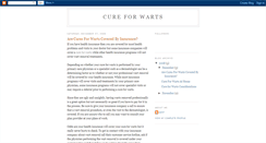 Desktop Screenshot of cureforwarts.blogspot.com