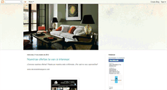 Desktop Screenshot of decorandotuespacio.blogspot.com