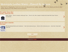 Tablet Screenshot of motorcycleleatherwares.blogspot.com