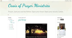 Desktop Screenshot of oasisofprayer.blogspot.com