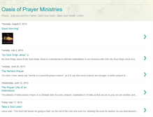 Tablet Screenshot of oasisofprayer.blogspot.com