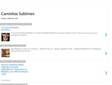 Tablet Screenshot of caminhossublimes.blogspot.com