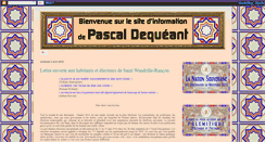 Desktop Screenshot of pascaldequeant.blogspot.com