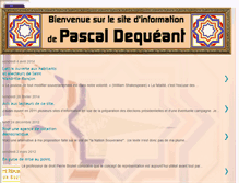 Tablet Screenshot of pascaldequeant.blogspot.com