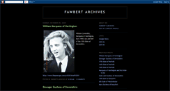 Desktop Screenshot of fawbertarchives.blogspot.com