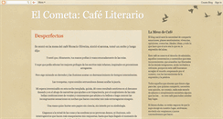 Desktop Screenshot of elcometa-cafeliterario.blogspot.com