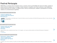 Tablet Screenshot of festivalperiscopia.blogspot.com