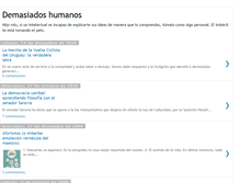 Tablet Screenshot of demasiadoshumanos.blogspot.com