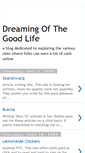 Mobile Screenshot of dreamingofthegoodlife.blogspot.com