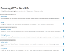 Tablet Screenshot of dreamingofthegoodlife.blogspot.com