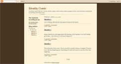 Desktop Screenshot of identitycomic.blogspot.com