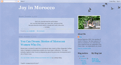 Desktop Screenshot of joyinmorocco.blogspot.com