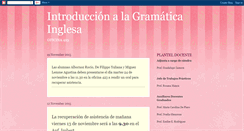Desktop Screenshot of introduccionalagramaticainglesaunt.blogspot.com