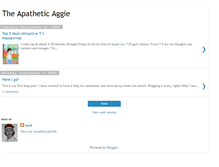 Tablet Screenshot of apatheticaggie.blogspot.com