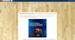 Desktop Screenshot of blogdojoaquimpassos.blogspot.com