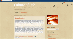 Desktop Screenshot of kofc-cultureoflife.blogspot.com