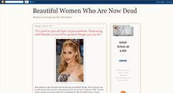 Desktop Screenshot of beautifulwomenwhoarenowdead.blogspot.com