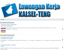 Tablet Screenshot of lowongankerjakalselteng.blogspot.com