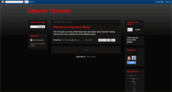 Desktop Screenshot of dynamistraining.blogspot.com