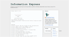 Desktop Screenshot of inf-express.blogspot.com