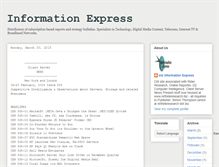 Tablet Screenshot of inf-express.blogspot.com