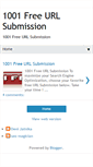Mobile Screenshot of 1001freeurlsubmission.blogspot.com