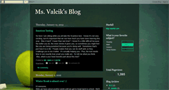 Desktop Screenshot of msvalciksblog.blogspot.com