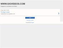 Tablet Screenshot of gigvideos.blogspot.com