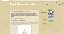 Desktop Screenshot of endhumansales.blogspot.com