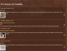 Tablet Screenshot of itssunnyingambia.blogspot.com