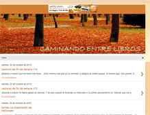 Tablet Screenshot of caminandoentrelibros.blogspot.com